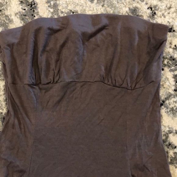 Strapless tunic top with mesh insert - Picture 2 of 6